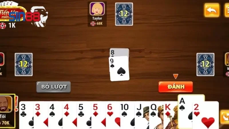 chơi tiến lên miền Bắc trên SIn88